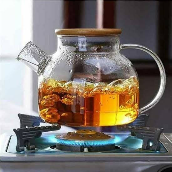 قوری پیرکس درب چوبی 1000 cc